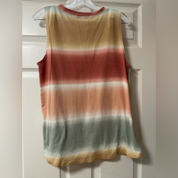 TWENTY SECOND Multi-Color Stripped Tank Top Size Large/XL - Picture 7 of 8